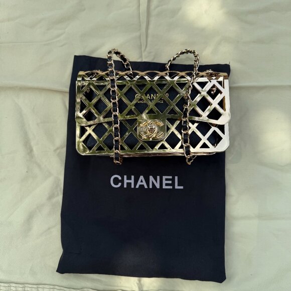 Channel Mini metal cage bag - Picture 3 of 4